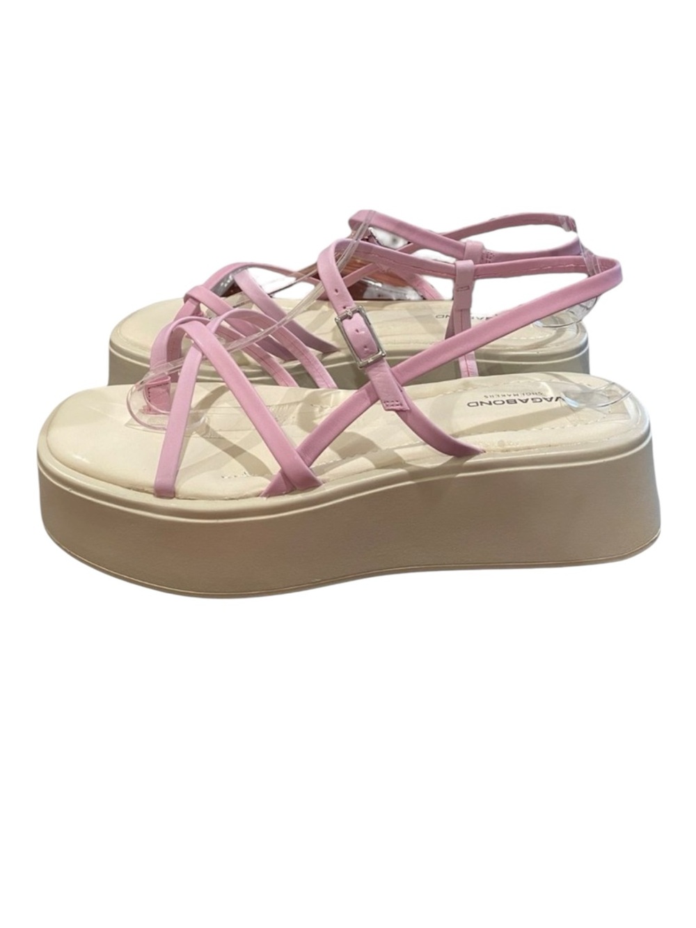 NEW Vagabond Shoemakers Courtney Mauve Pink Strappy Platform Sandals 11 41